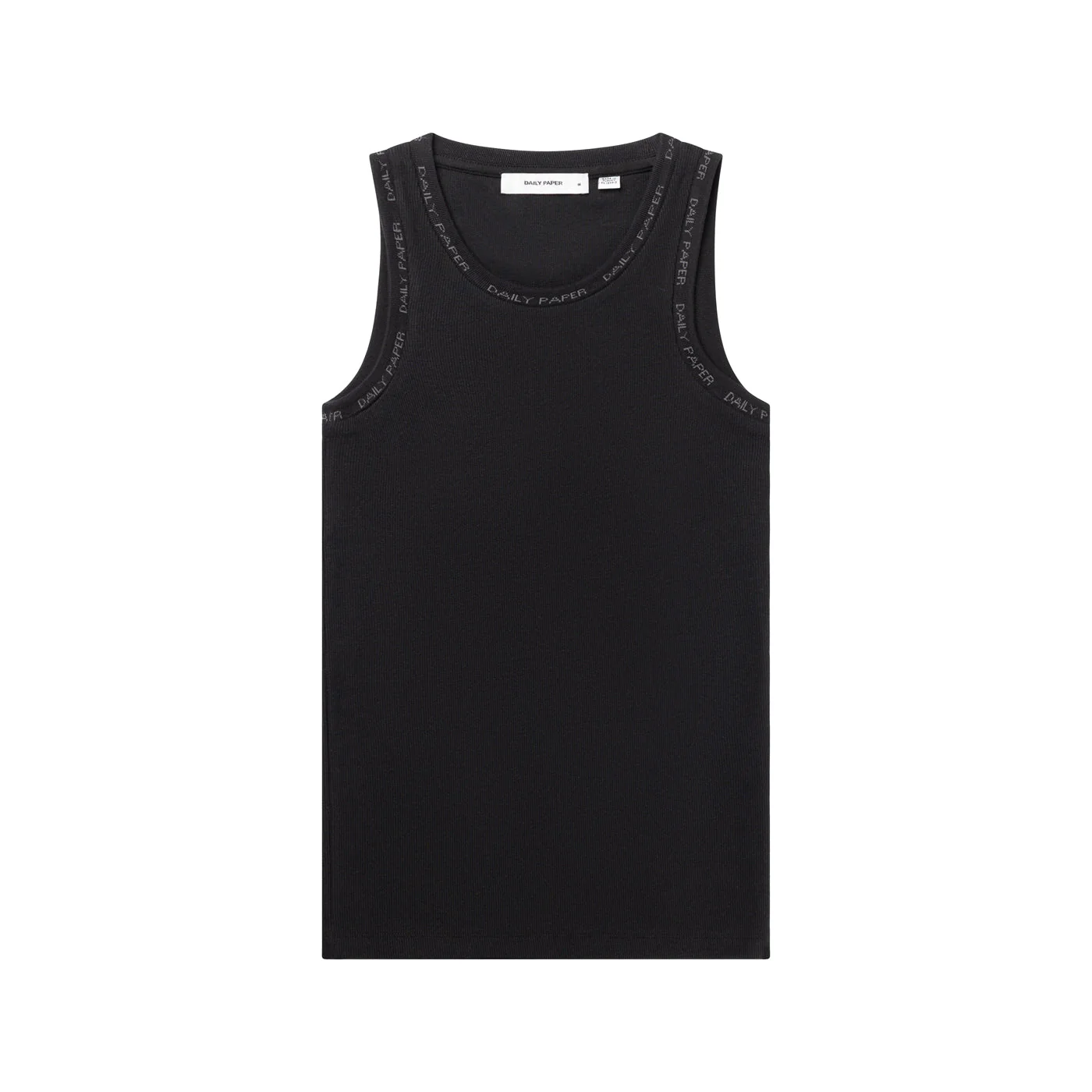 Black Erib Tank Top - Image 6