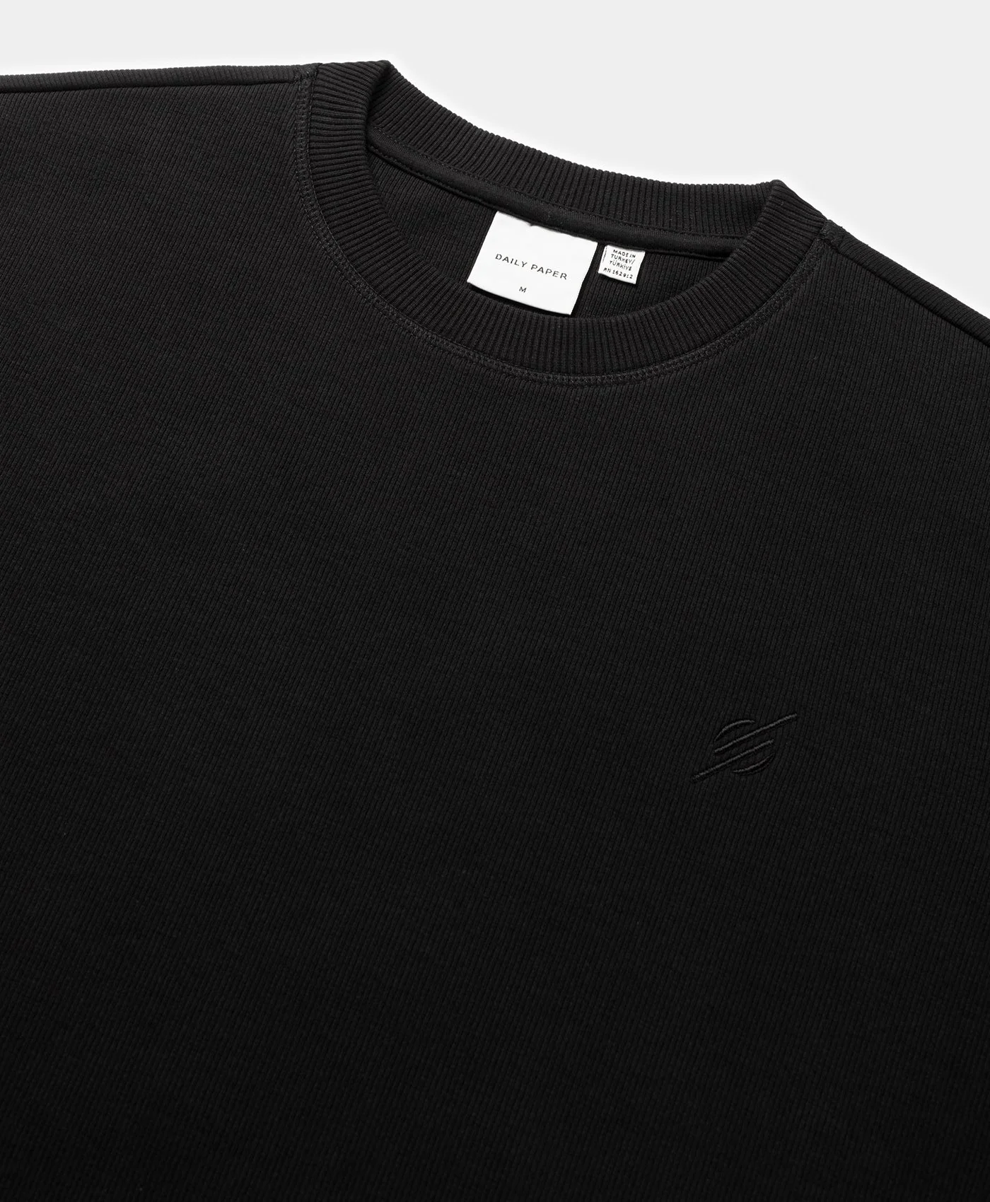 Black Mono Rib Sweater - Image 3
